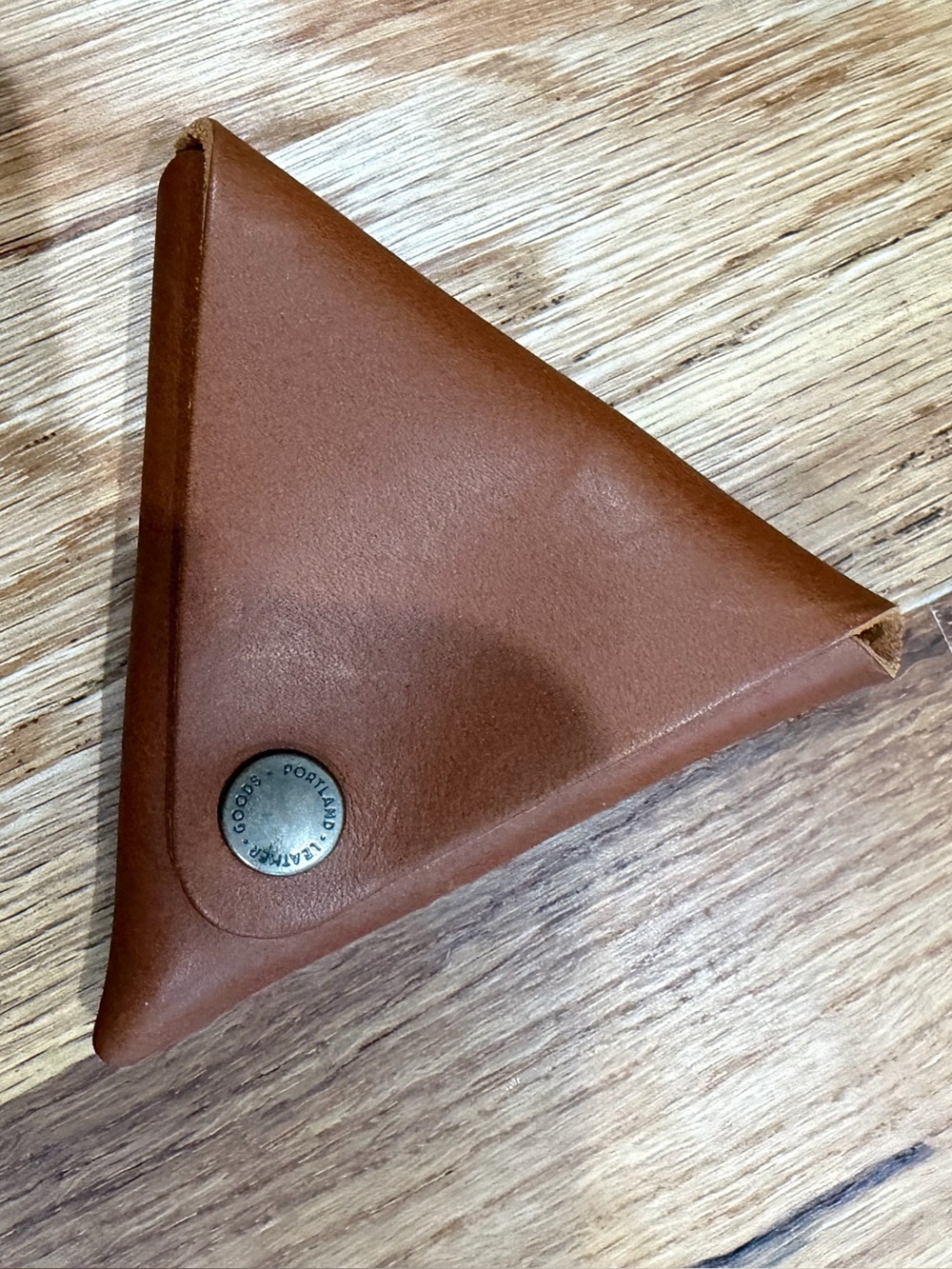 Portland Leather Triangle Coin Pouch